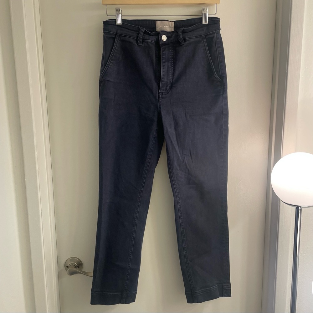 Everlane Navy straight leg cropped
